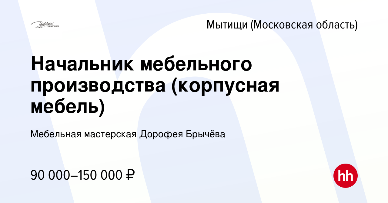 Мебельная мастерская дорофея брычева