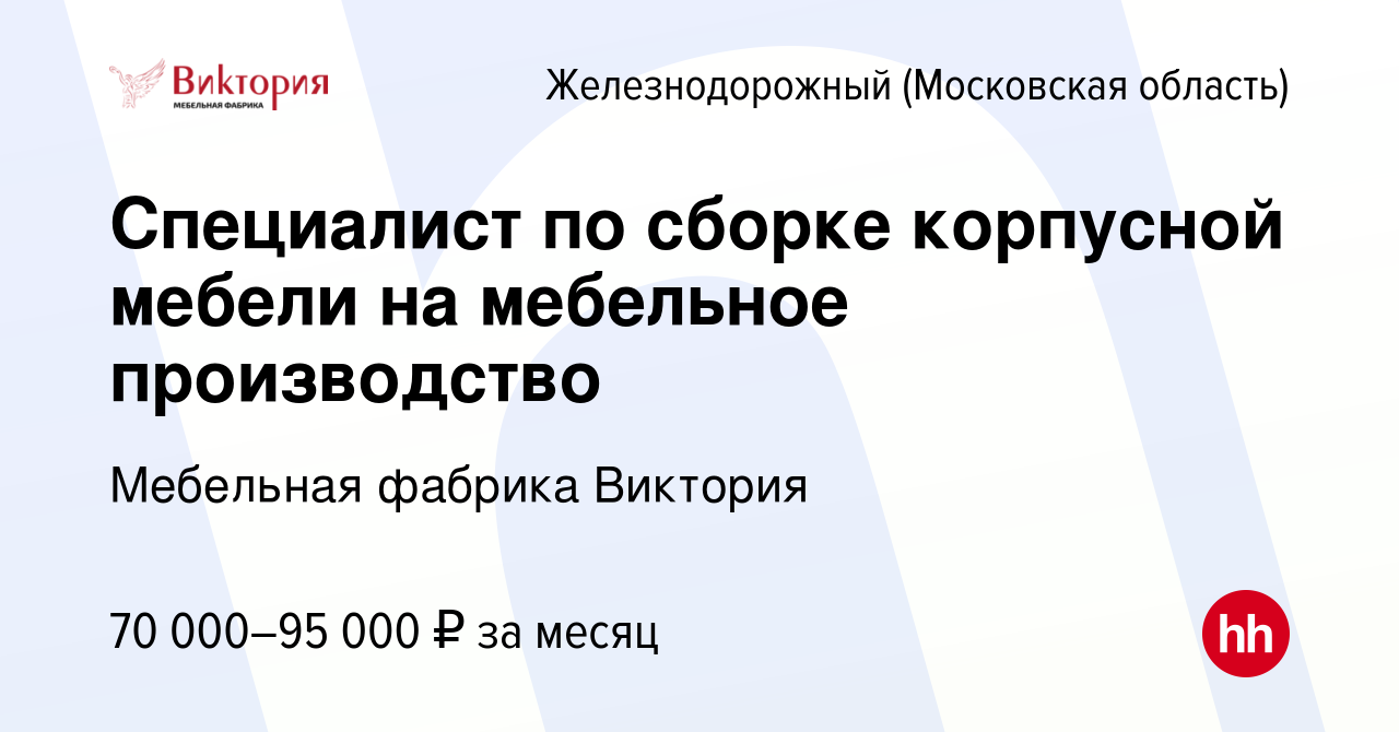 Фабрика мебели в железнодорожном