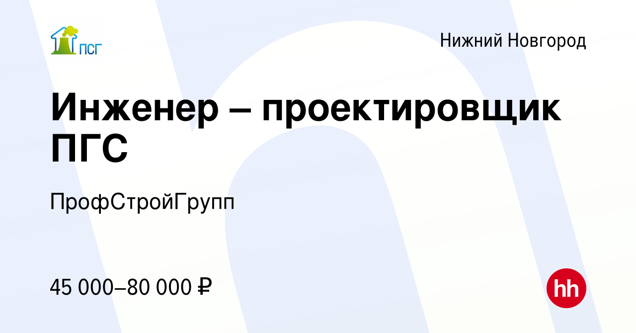 Вакансии специалист великий новгород. ПРОФСТРОЙГРУПП Клязьминская.