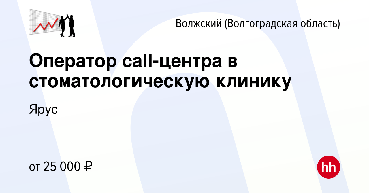 Вакансия Оператор call-центра в стоматологическую клинику в Волжском  (Волгоградская область), работа в компании Ярус (вакансия в архиве c 6  ноября 2022)