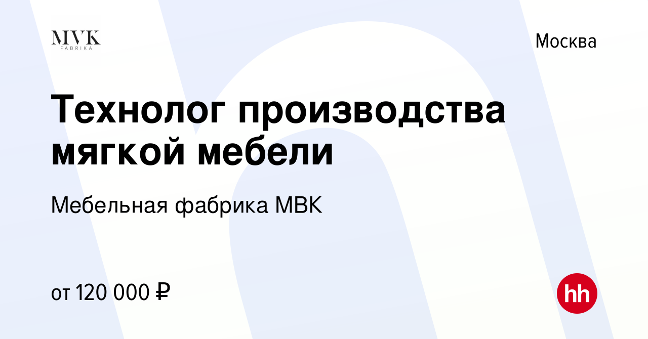 Подольская мебельная фабрика вакансии