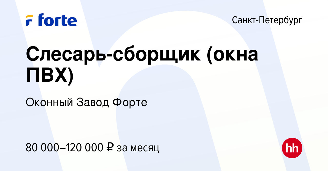 Слесарь по сборке окон пвх