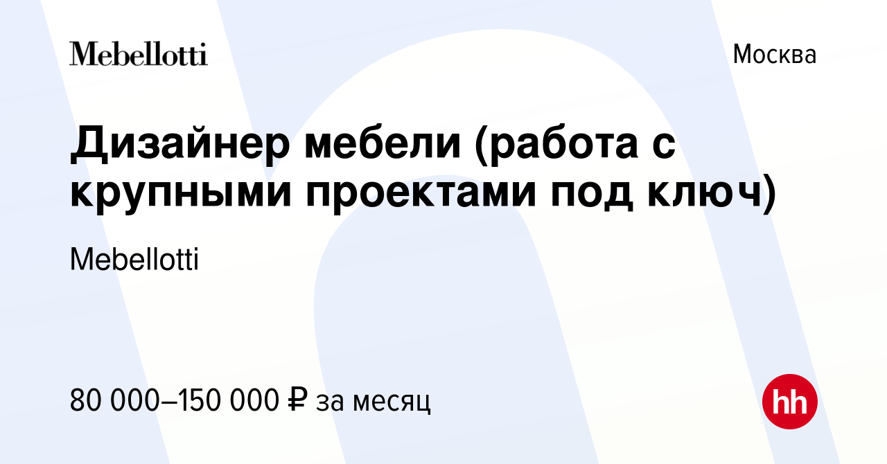 Работа дизайнер мебели удаленно