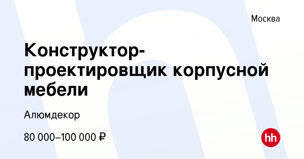 Обязанности конструктора корпусной мебели