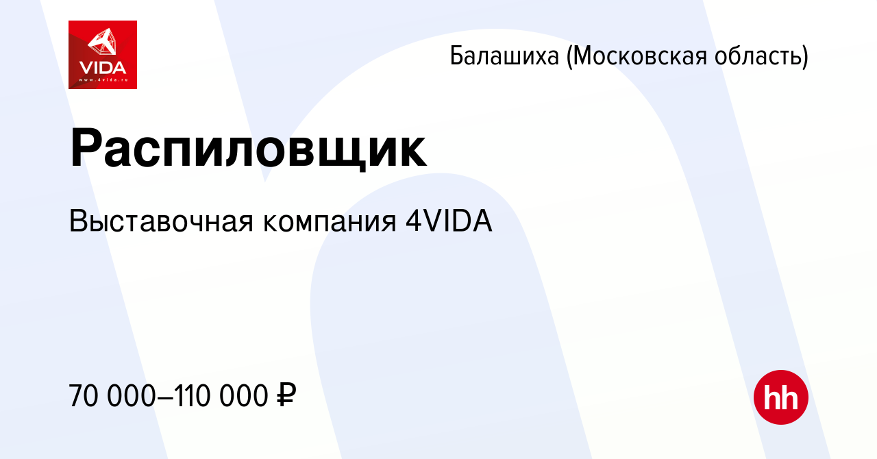 Вакансия Распиловщик в Балашихе, работа в компании Выставочная компания  4VIDA (вакансия в архиве c 11 июня 2023)