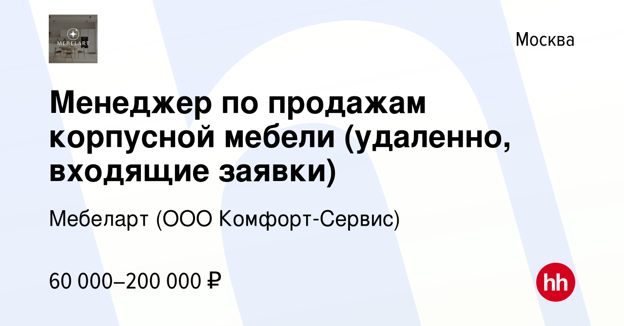 Обязанности менеджер по продажам корпусной мебели