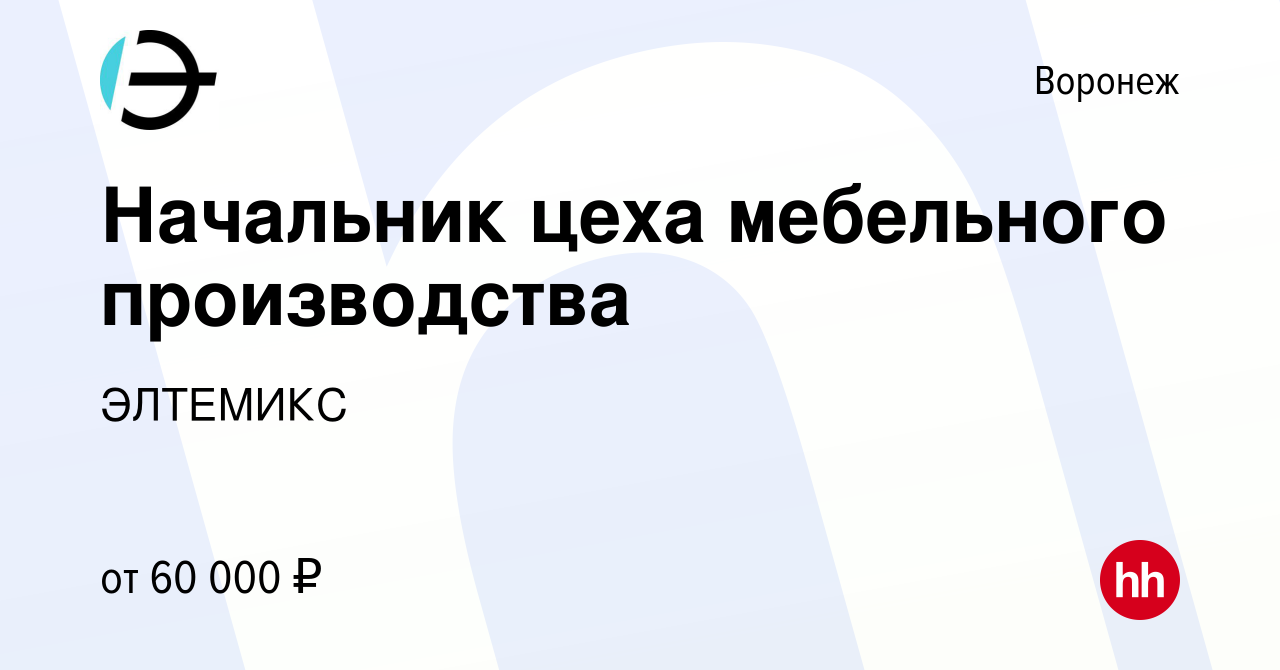 Расчет зарплаты мебельного производства