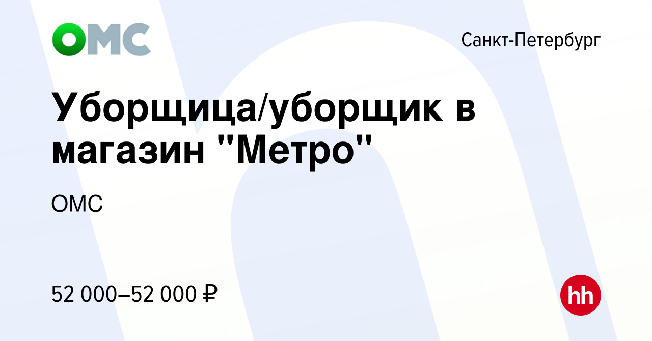 Вакансия Уборщица/уборщик в магазин 