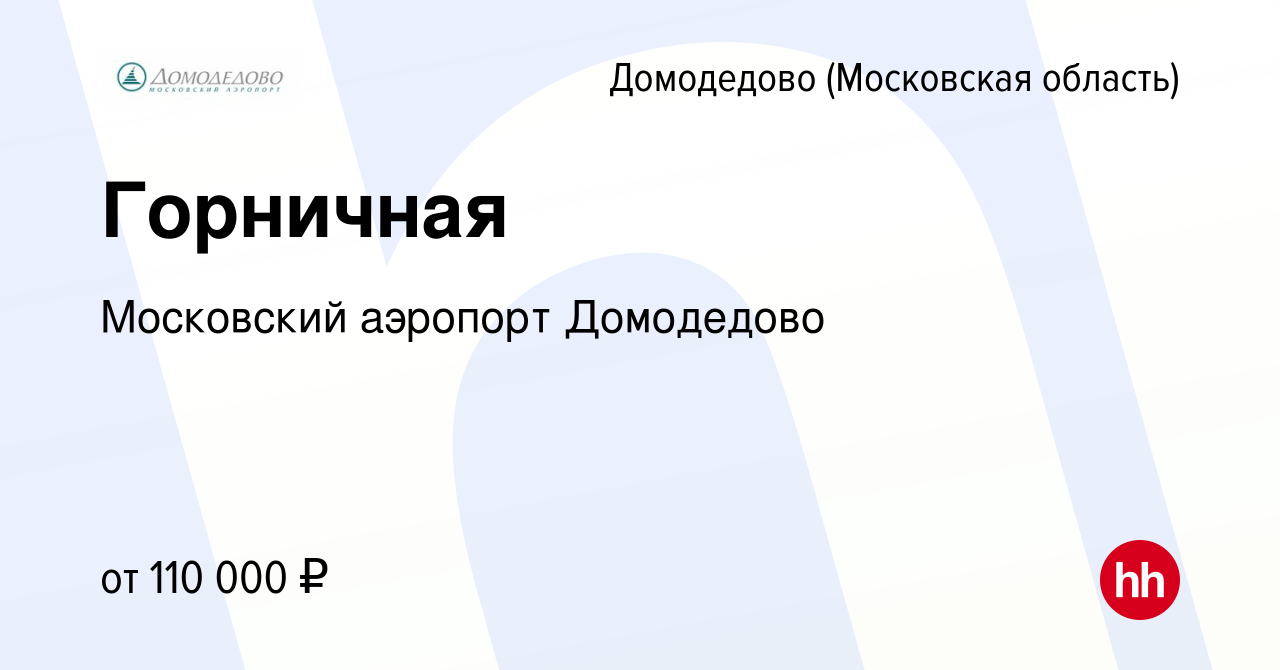 Вакансия Горничная в Домодедово, работа в компании Московский аэропорт  Домодедово (вакансия в архиве c 26 марта 2024)