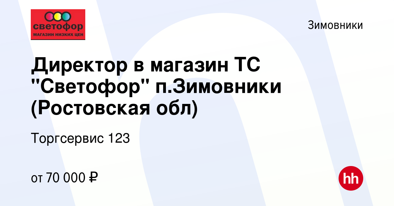 Вакансия Директор в магазин ТС 