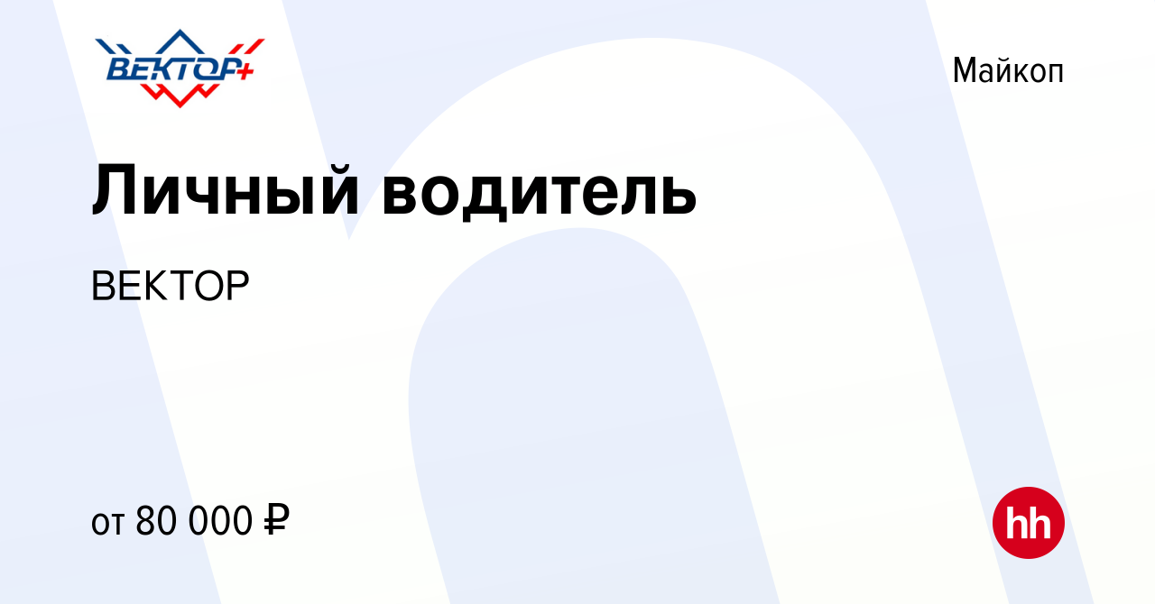 Вакансия Личный водитель в Майкопе, работа в компании ВЕКТОР (вакансия в  архиве c 12 апреля 2024)